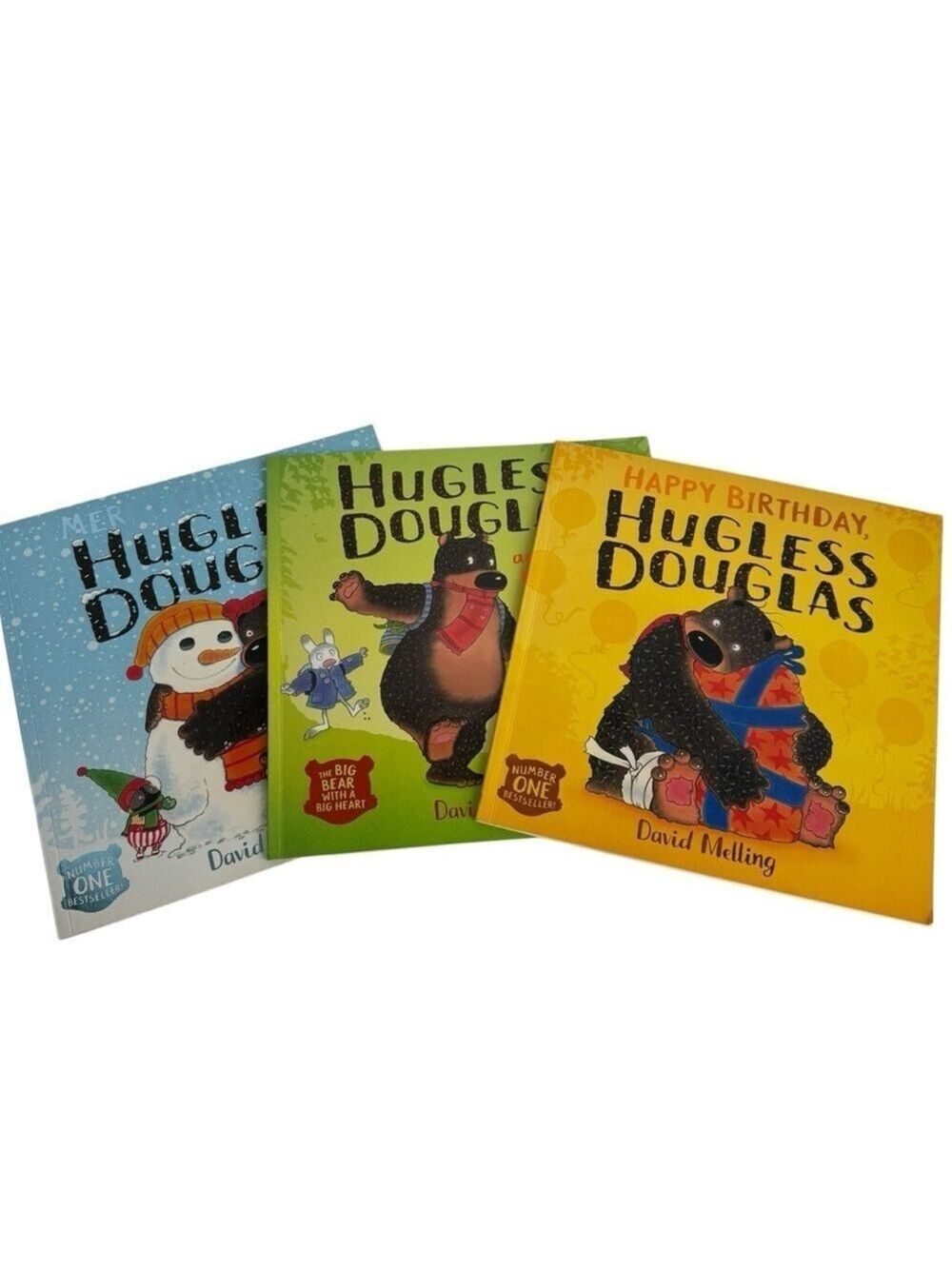 Hugless Douglas Set of 3 Kids Books David Melling Christmas Birthday Nature Walk